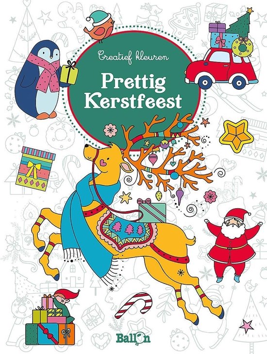 de Ballon Prettig Kerstfeest Creatief Kleuren 