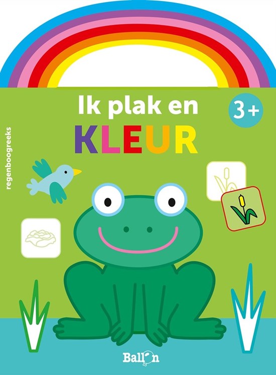 de Ballon Ik Plak en Kleur Kikker 3+