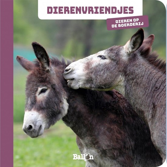 de Ballon Kartonboek Dierenvriendjes Dieren op de Boerderij 12mnd+