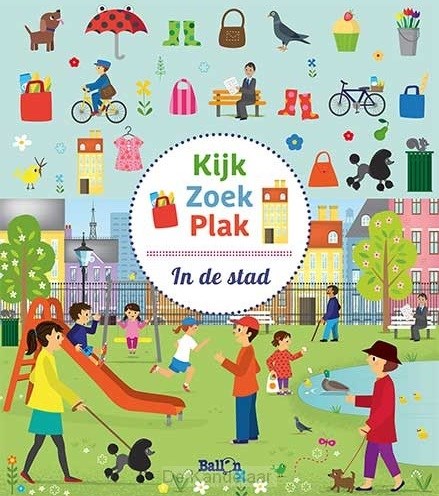 de ballon KIJK ZOEK PLAK IN DE STAD 3+