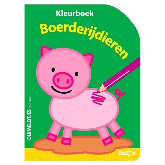 de Ballon Kleurboek Boerderijdieren 2+