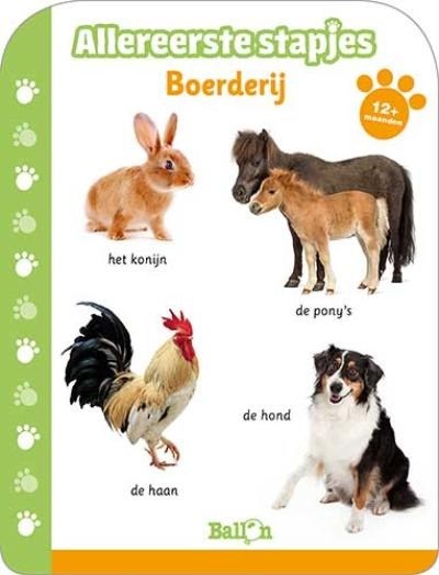 de Ballon Kartonboek Allereerste Stapjes Boerderij 12mnd+ 