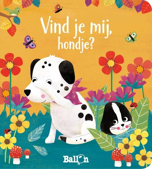 de ballon Kartonboek Vind je mij Hondje ? 12mnd+