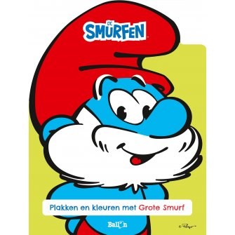 opruiming de ballon PLAKKEN en KLEUREN MET GROTE SMURF 3+ 