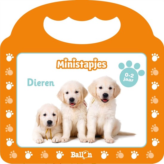 de Balllon mini Kartonboekje Ministapjes Dieren 0-2jaar 