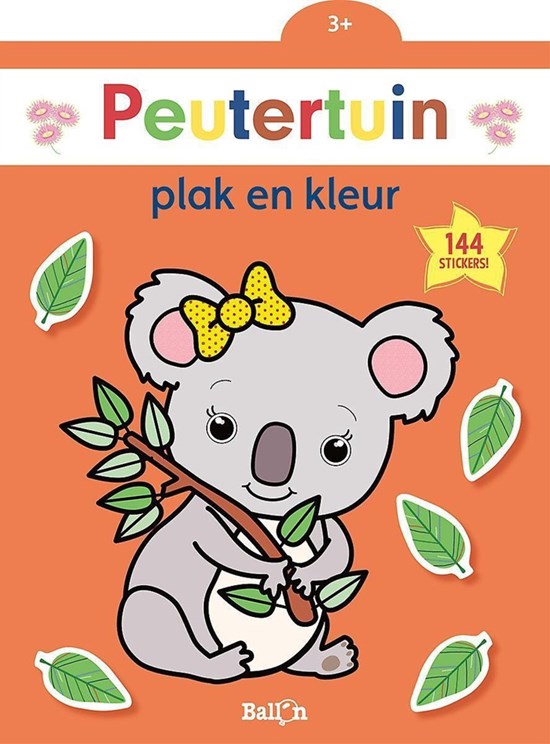 de Ballon Peutertuin KLoala Plak en Kleur met 144 Stickers 3+ 