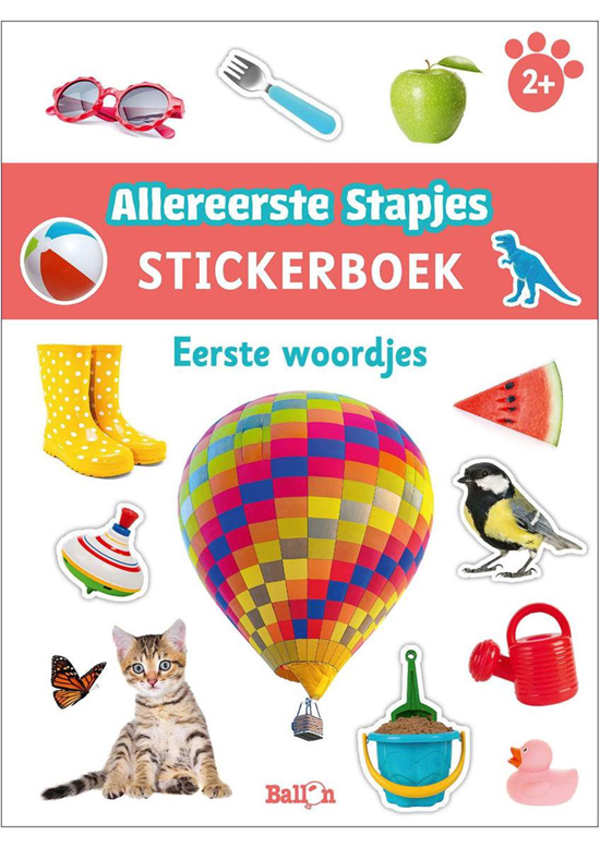 de Ballon Allereerste Stapjes Stickerboek Eerste Woordjes 2+