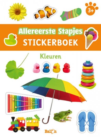 de ballon Stickerboek Kleuren 3+
