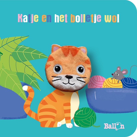 de ballon Vinger Kartonboekje Katje en het Bolletje Wol