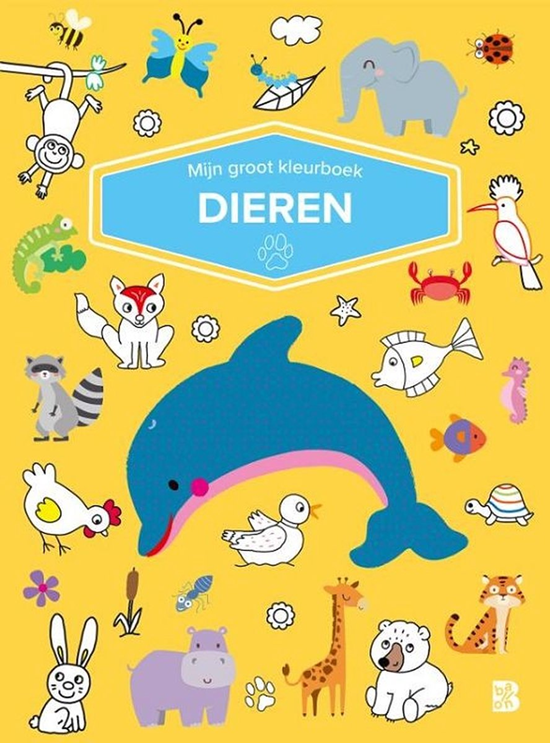 de balon Mijn GROOT Kleurboek Dieren 3+