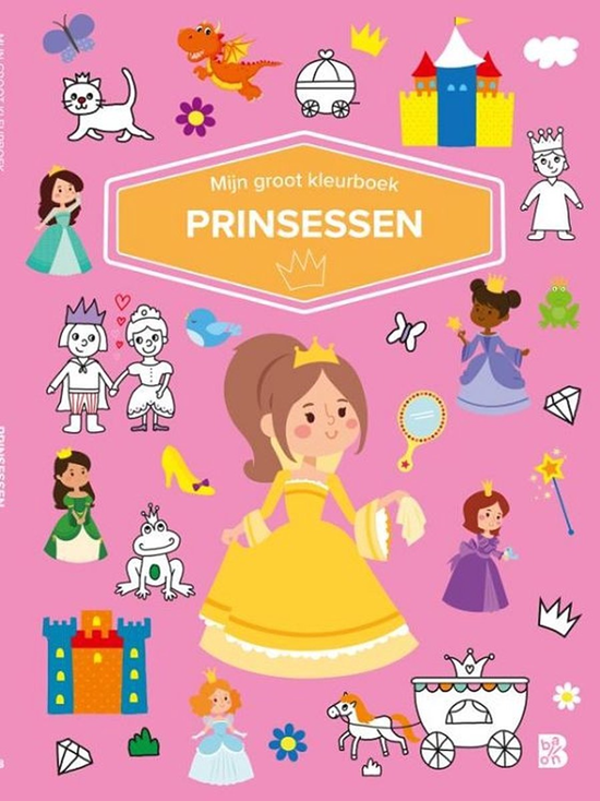 de ballon Mijn GROOT Kleurboek Prinsessen 3+
