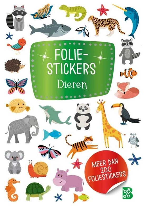 de Ballon Folie Stickers Dieren MEER DAN 200 Foliestickers 
