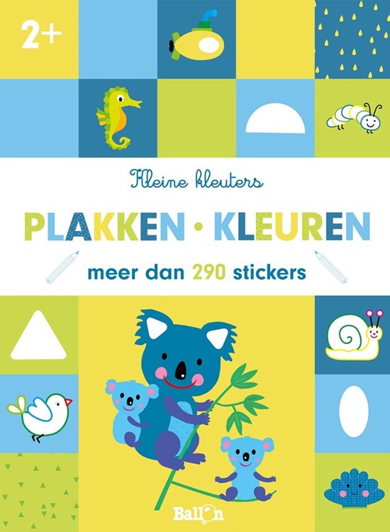 de Ballon kleine Kleuters Plakken Kleuren MEER dan 290 Stickers 2+ 