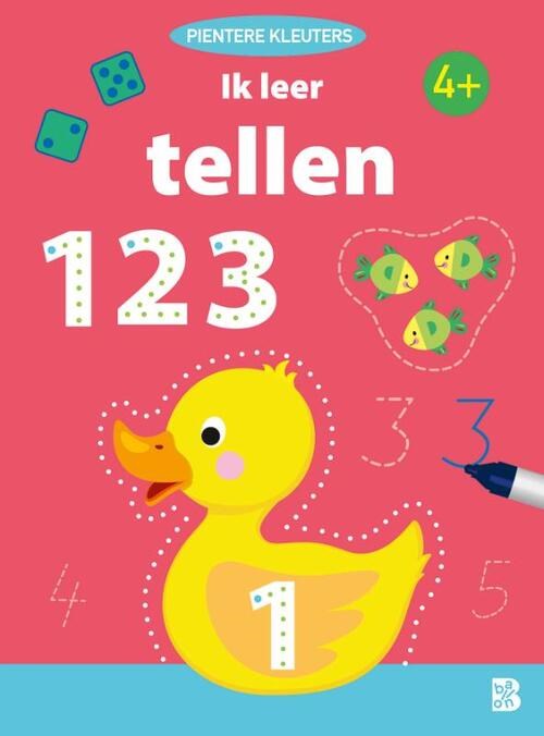de ballon Pientere Kleuters Ik Leer Tellen 123 4+ 