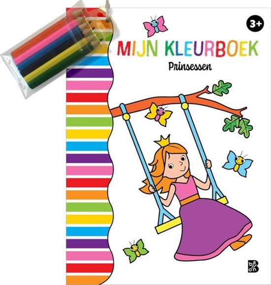 de Ballon Mijn Kleurboek met Potloden Prinsessen 3+