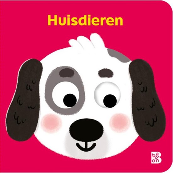 de Ballon Kartonboek met Wiebeloogjes Huisdieren 6mnd+