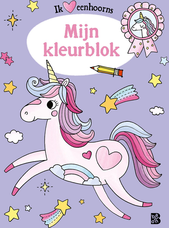 de ballon Ik Hou van Eenhoorns Mijn Kleurboek 4+