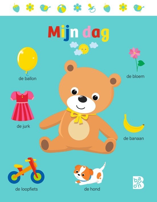 de Ballon Kartonboek Mijn Dag 12mnd+