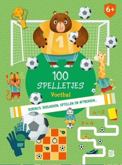 de Ballon 100 Spelletjesboek Voetbal 6+ 