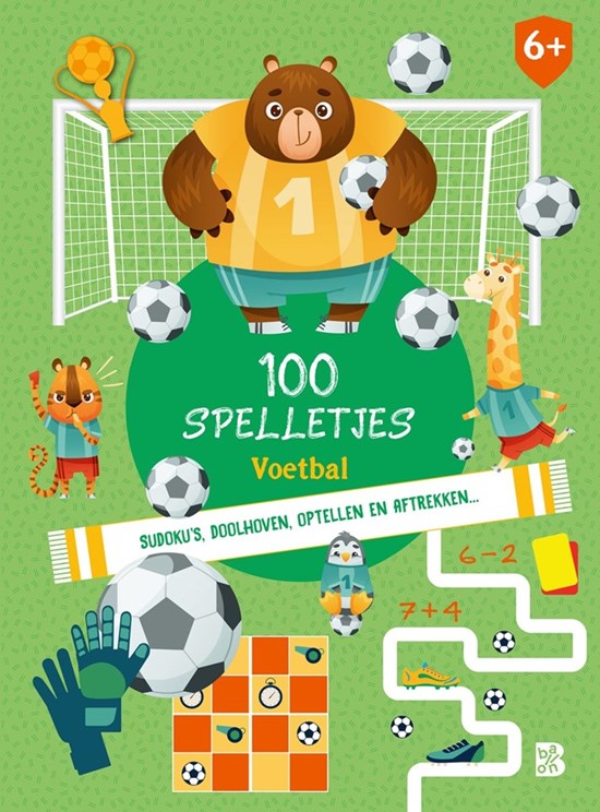 Spelletjesboek 100 spellen Voetbal 6+