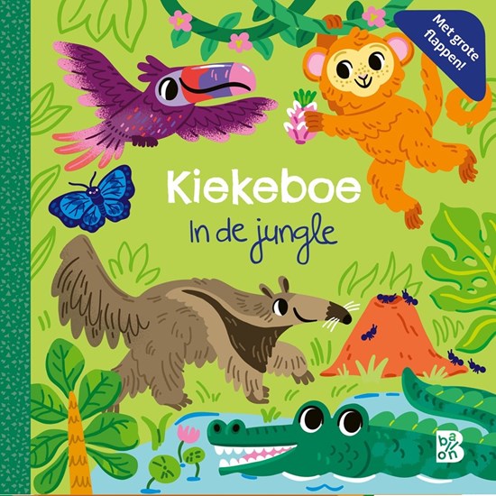 de BallonFlapjes  Kartonboek Kiekeboe in de Jungle 2+