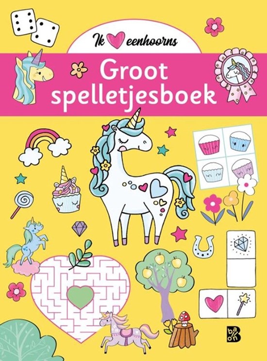 de Ballon Ik ♥ Eenhoorns GROOT Spelletjesboek 4+ 