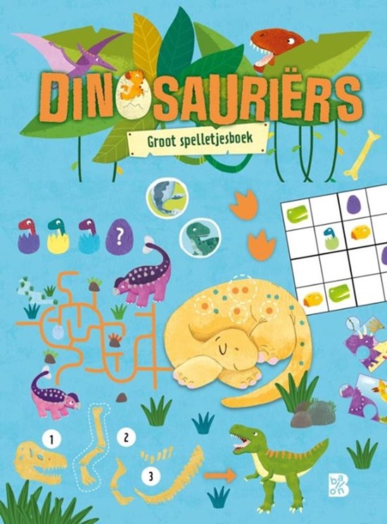 de Ballon Dinosauriërs Spelletjesboek 4+ 