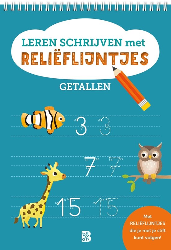 de Ballopn Getallen Schrijven met Reliëflijntjes GETALLEN