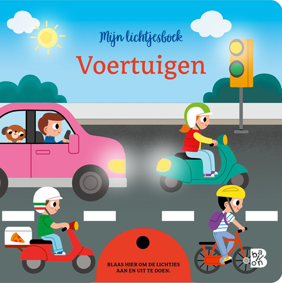 de Ballon Mijn  Lichtjes Kartonboek Voertuigen 2+