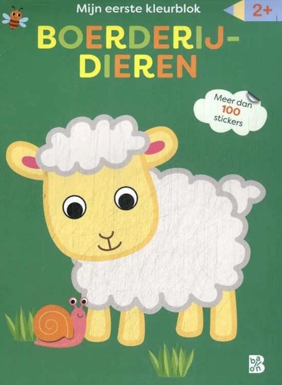 De Ballon Mijn eerste kleurblok: Boerderijdieren 2+ 