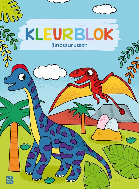 de Ballon Kleurblok Dinosaurussen 4+ 