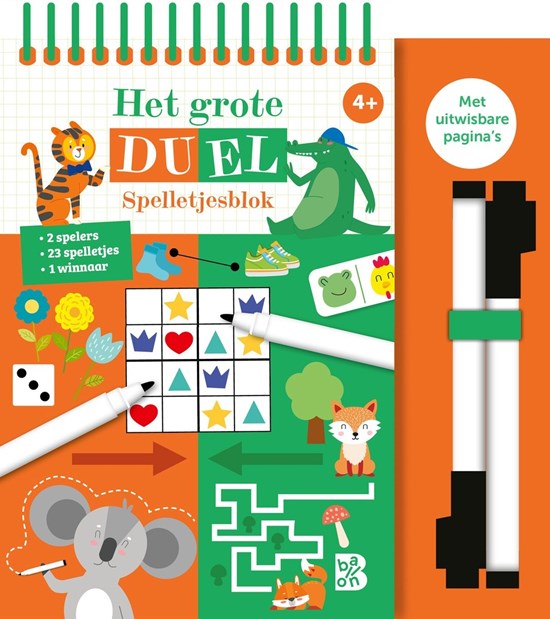 de Ballon GROTE Duel Spelletjesblok 4+
