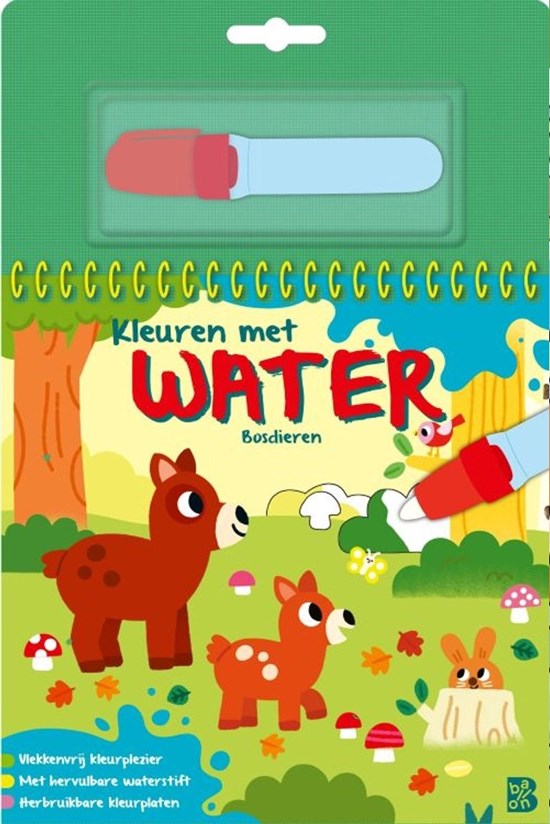 de Ballon Kleuren met Water: Bosdieren 3+