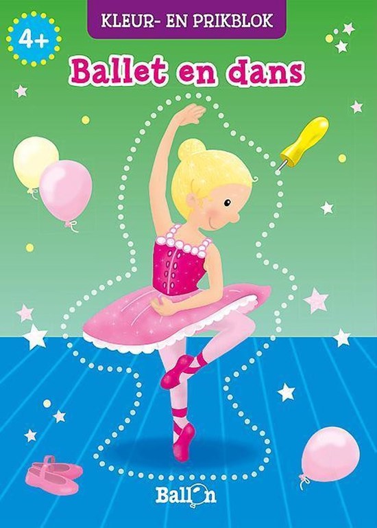 de Ballon Kleur & Prikblok set met Naald en Map Ballet en Dans 4+
