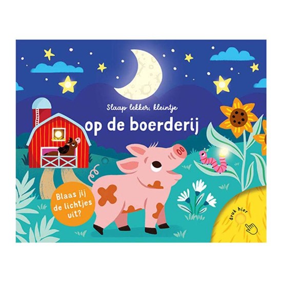 lantaarn Lichtjes Kartonboek Slaap Lekker, Kleintje op de Boerderij