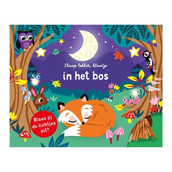 lantaarn Lichtjes Kartonboek Slaap Lekker, Kleintje in het Bos 