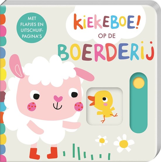 kartonboek Kiekeboe ! op de Boerderij 2+