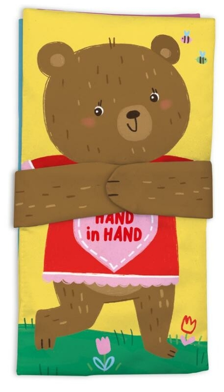 Stoffenboek Beer Hand in Hand Geef Me Je Hand Vriend !