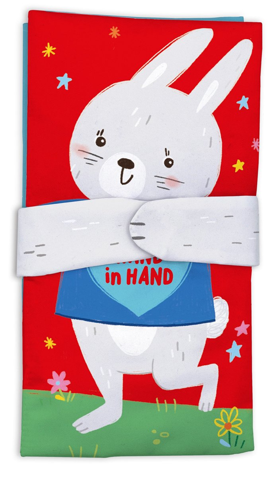 Stoffenboek Konijn Hand in Hand Geef Me Je Hand Vriend !