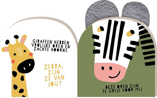 image books Kartonboek Grappige Oortjes op Safari 1+ 