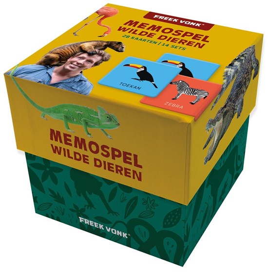 Freek Vonk Memospel Wilde Dieren 28 kaartjes 
