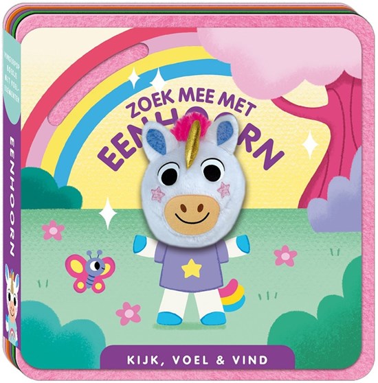 Image Books Vingerpop Viltboekje Zoek Mee met Eenhoorn 0+ 
