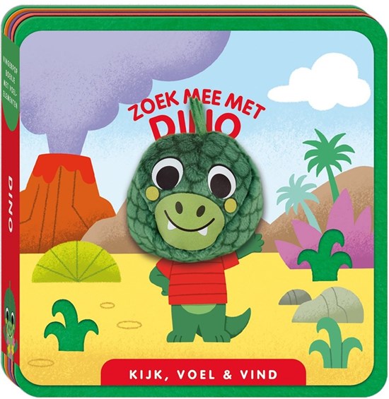 Image Books Vingerpop Viltboekje Zoek Mee met Dino 0+ 