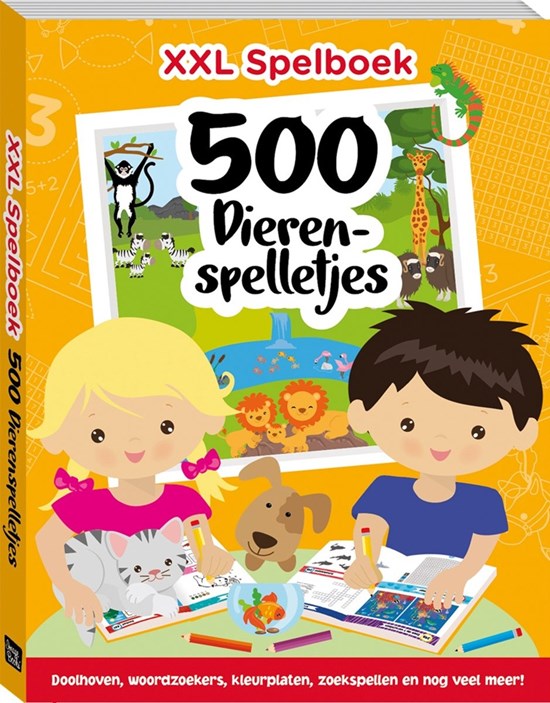 image books XXL Spelboek 500 Dierenspelletjes 