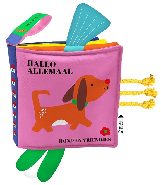 Stoffen Knisper Boekje Hallo Allemaal Hond en Vriendjes 