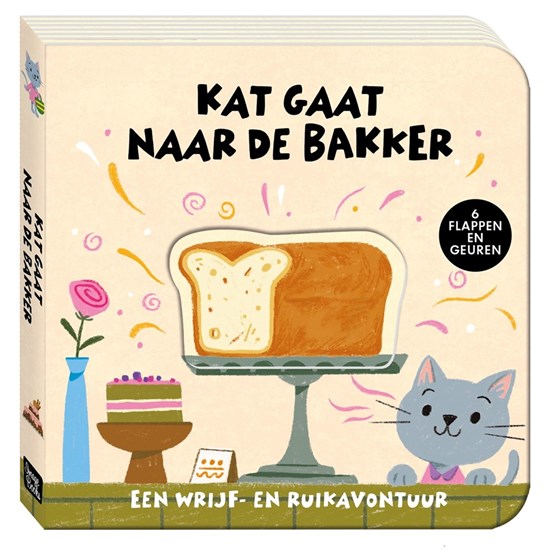 image books Wrijf-en Ruikavontuur Kat Gaat Naar de Bakker 