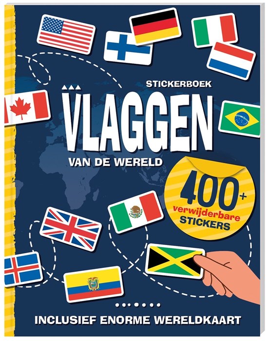 Stickerboek Vlaggen van de Wereld met MEER dan 400 Stickers 
