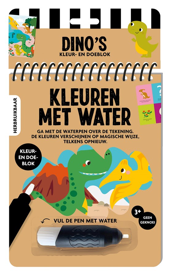 image books Kleuren met Water Dino's 3+
