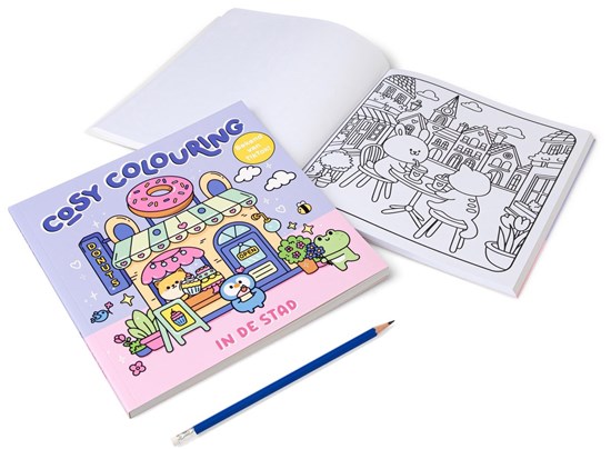 Kleurboek: Cozy Colouring in de Stad 3+